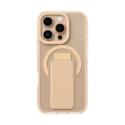 iPhone16 Titan Pro MagSafe Holder 3  Lens Front View Rose Gold