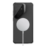 MagSafe Compatible Kevlar Case with Tinted Clear Camera Cover for Galaxy S26ultra 1